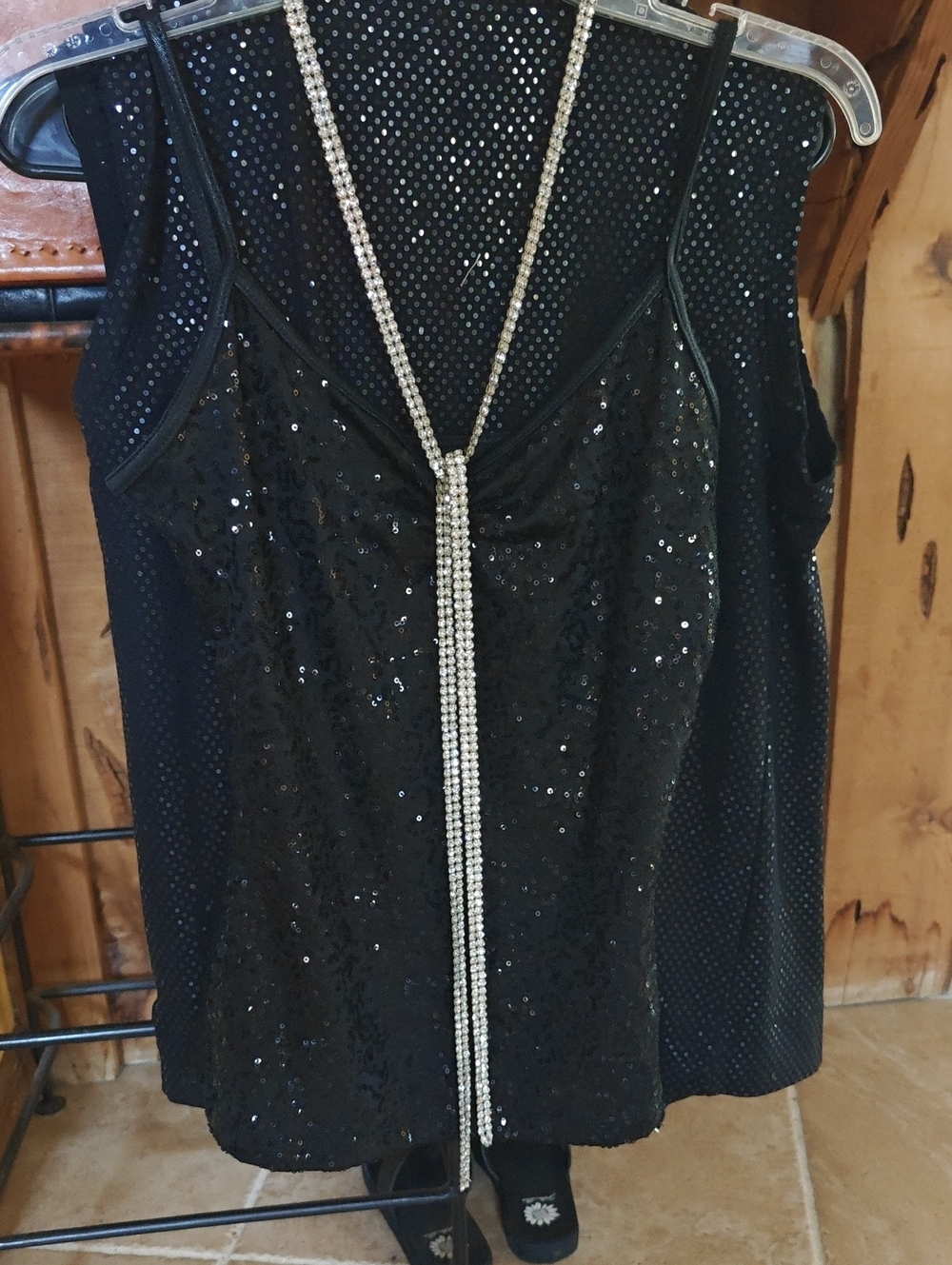 Rhinestone belt 58 inch
